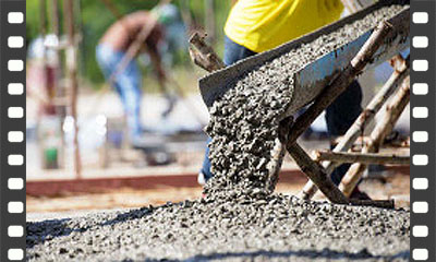 Lançamento e aplicação de concreto