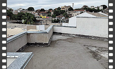 Execução de argamassa de regularização sobre laje de concreto