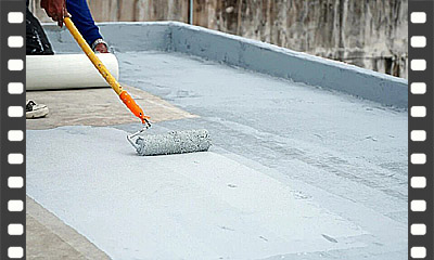 Aplicação de argamassa impermeável com aditivo hidrofugante seguido de pintura betuminosa