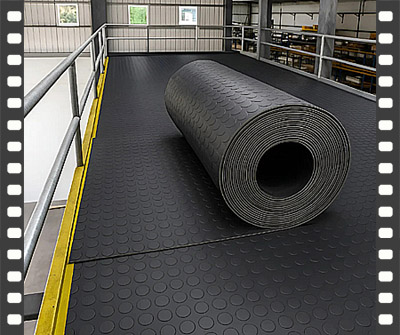 Revestimento de piso de borracha em rolo