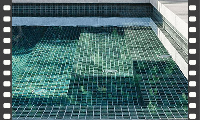 Revestimento de piso com pastilhas