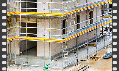 Andaime fachadeiro para obras