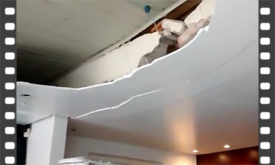 Remoção de forro de gesso