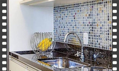 Revestimento de parede com porcelanato